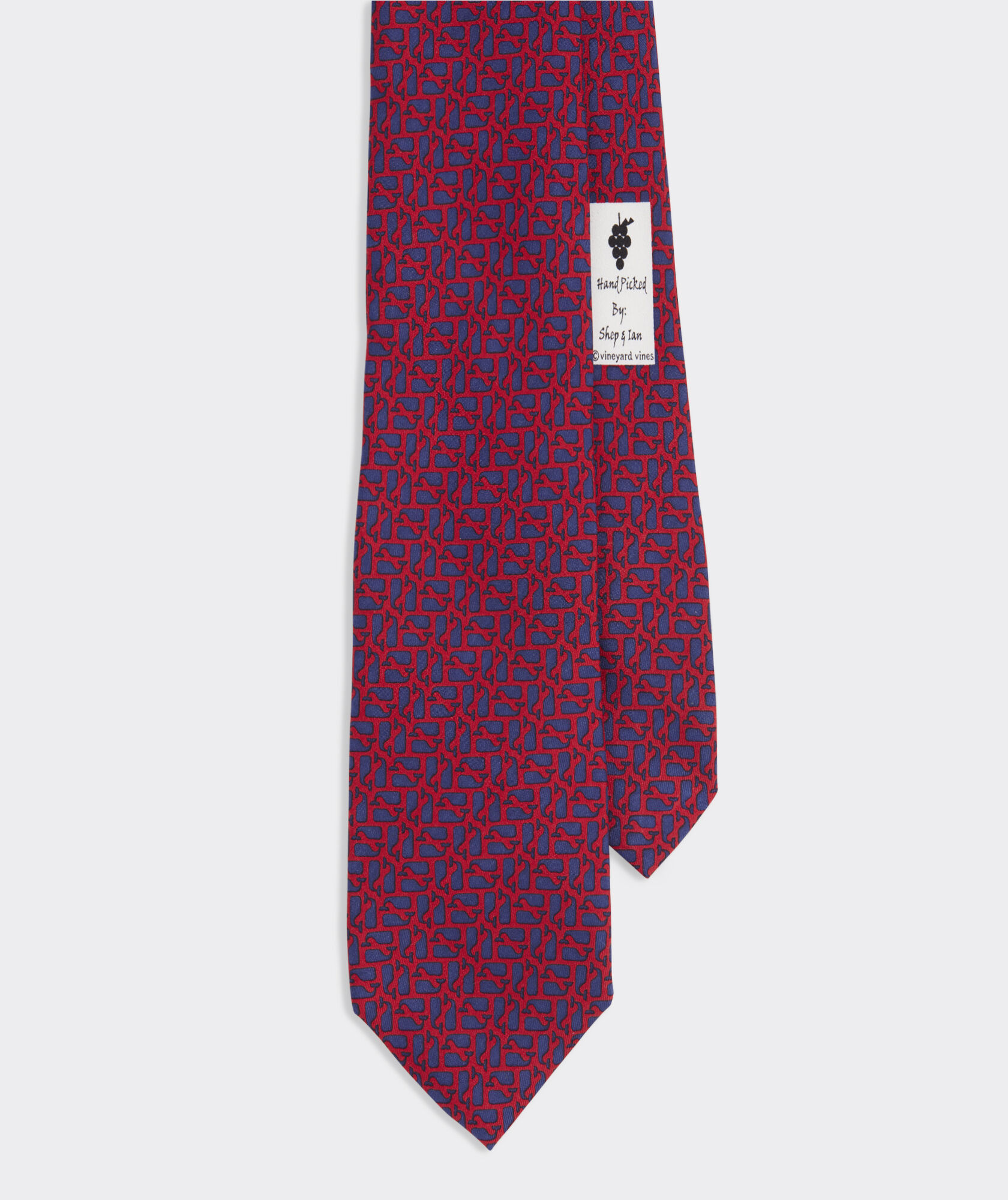 OUTLET Boys' Puzzle Whale Printed Silk Tie