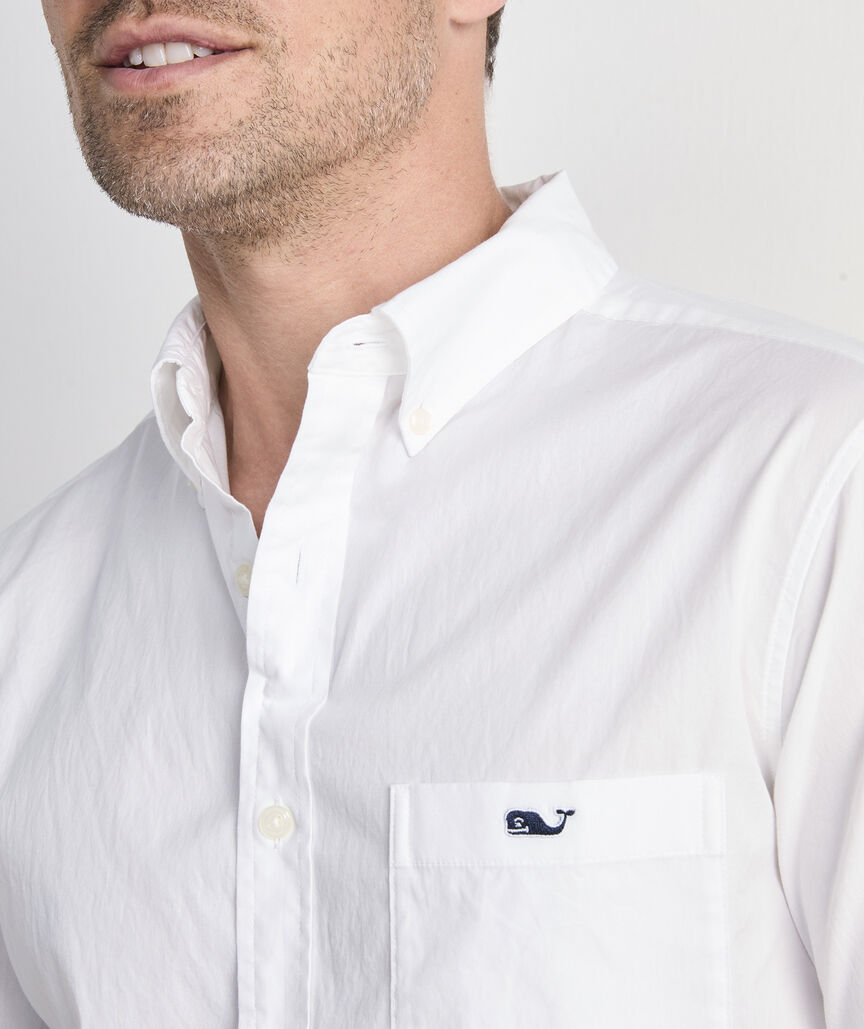 Shoreline Solid Perfect Wash Poplin Shirt