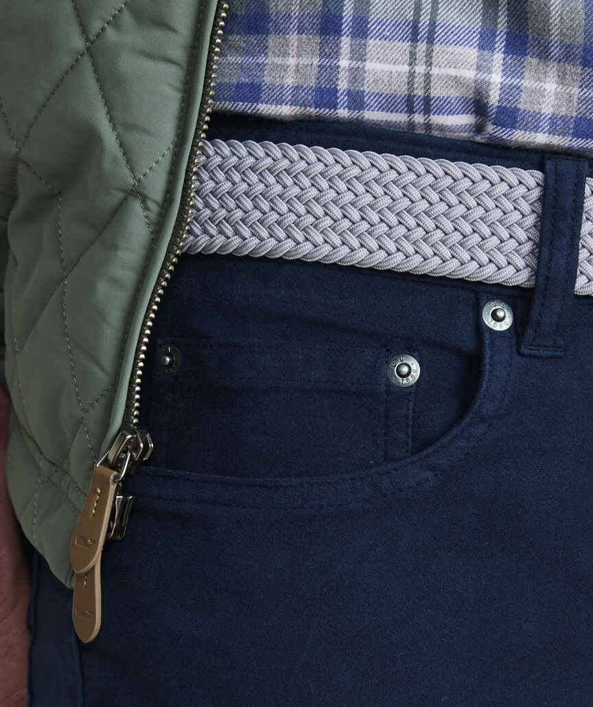 Brushed Cotton 5-Pocket Pants