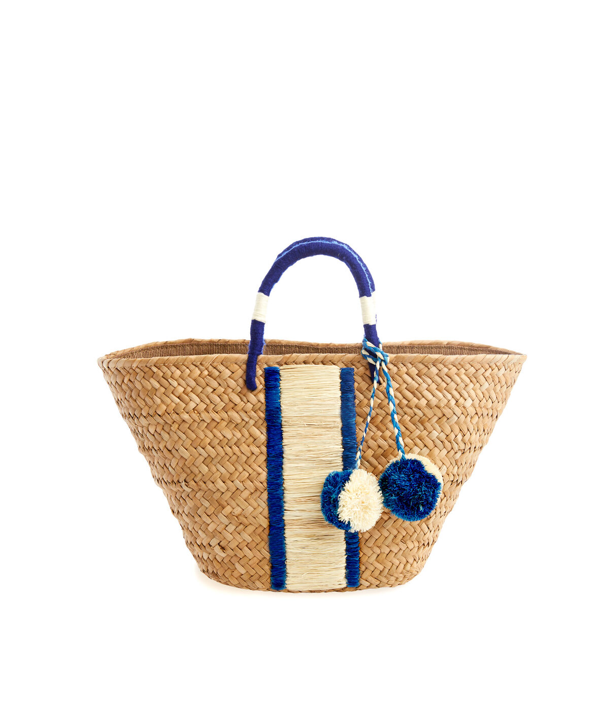 Shop Kayu Striped Straw Basket Bag at vineyard vines