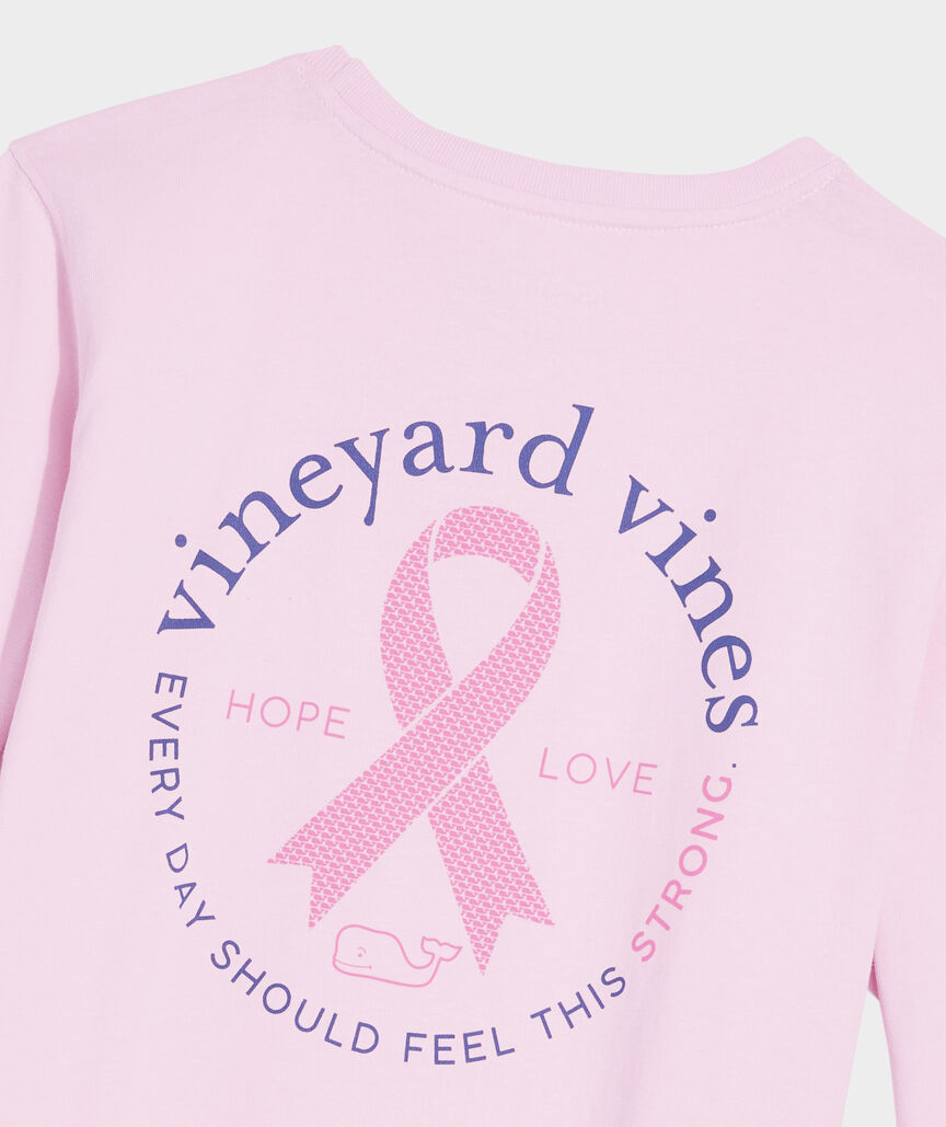 Women's Breast Cancer Awareness Long-Sleeve Pocket Tee