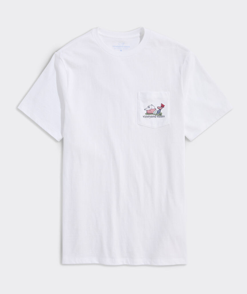 Golfer Whale Short-Sleeve Pocket Tee