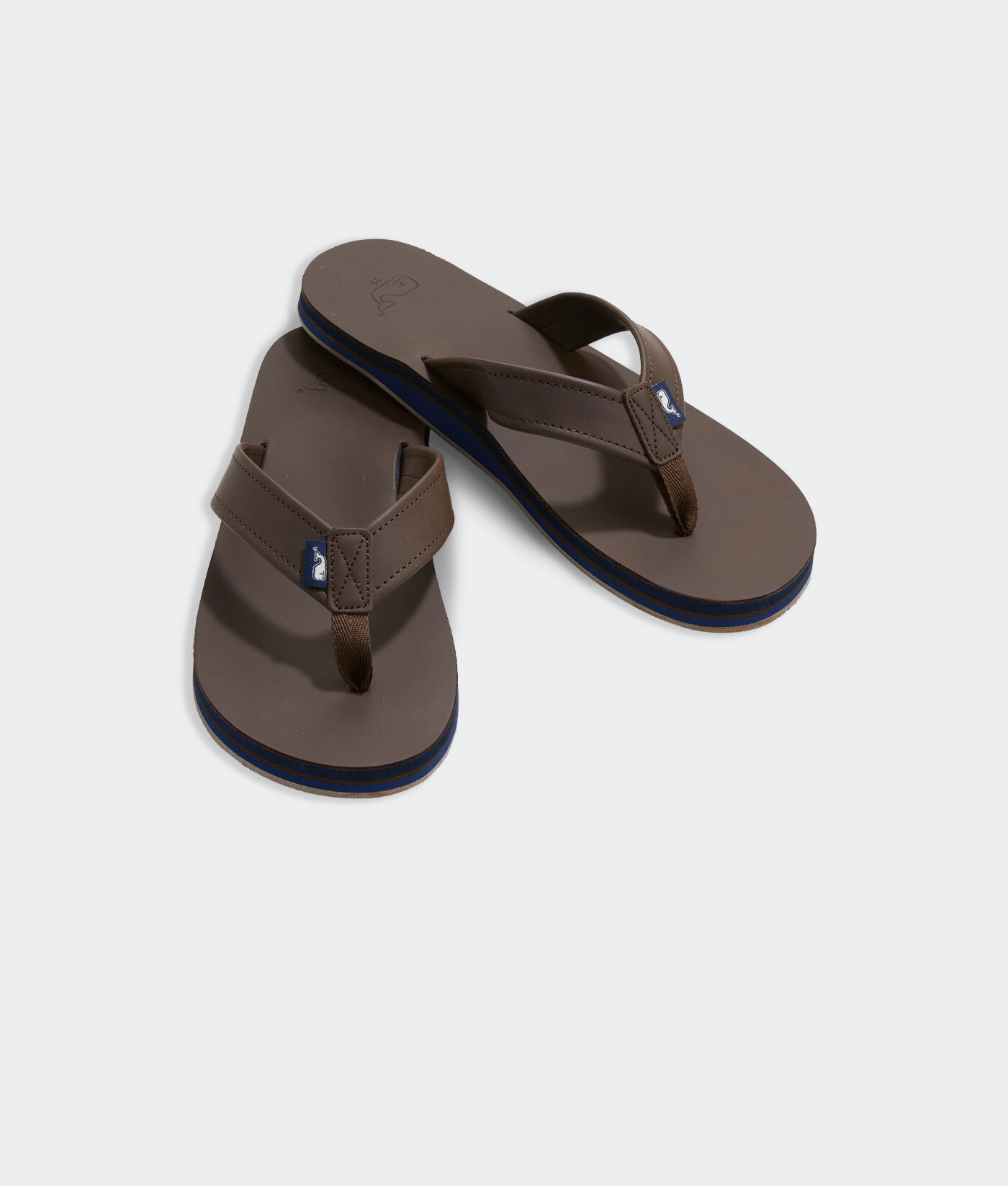 vineyard vines leather flip flops