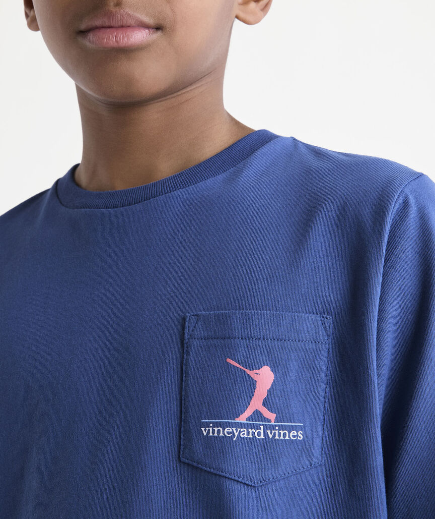 Boys' Baseball Players Short-Sleeve Pocket Tee
