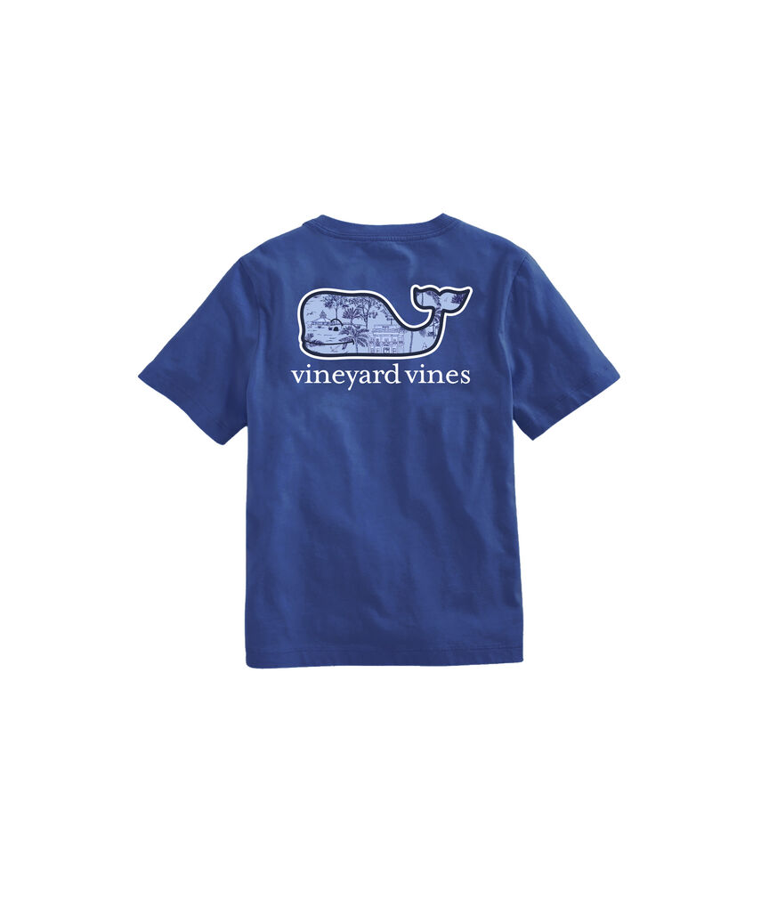 OUTLET Boys' Gasparilla Scene Whale Short-Sleeve Pocket Tee