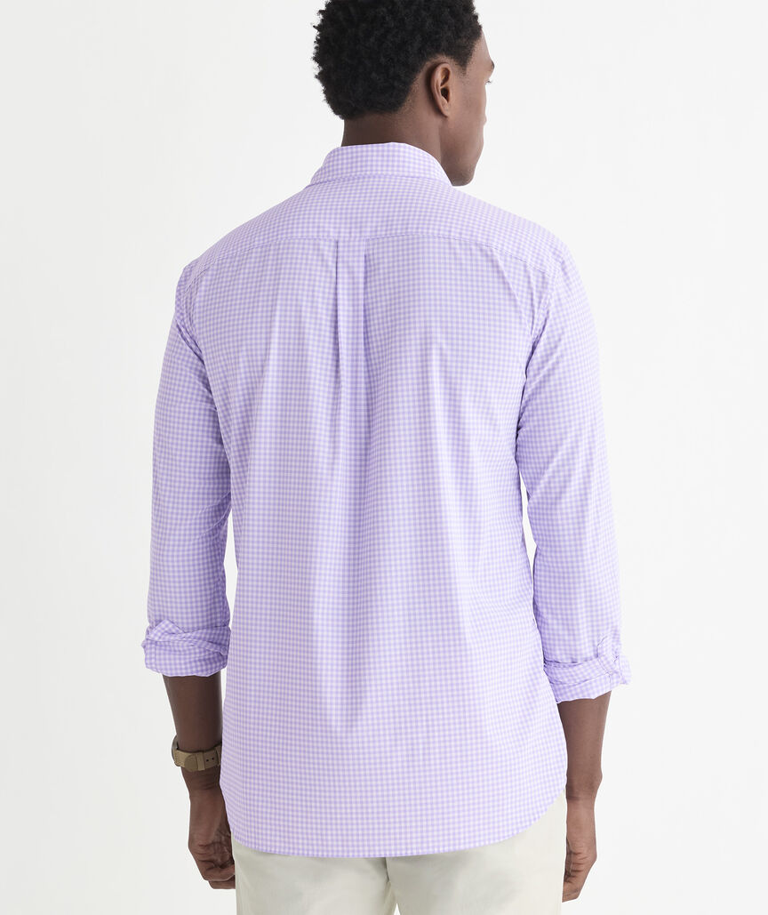 Performance Coral Reef Gingham Featherweight Shirt