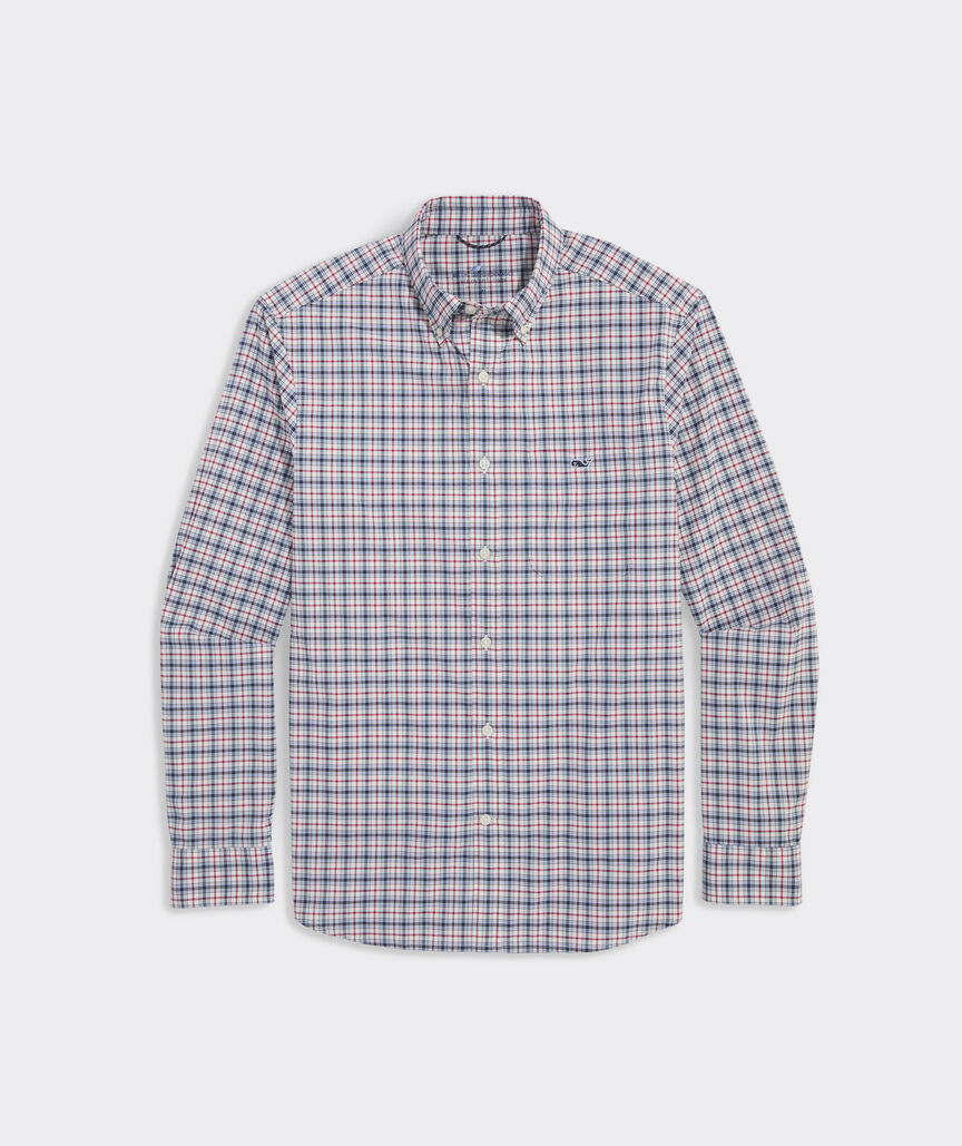On-The-Go Nylon Plaid Shirt