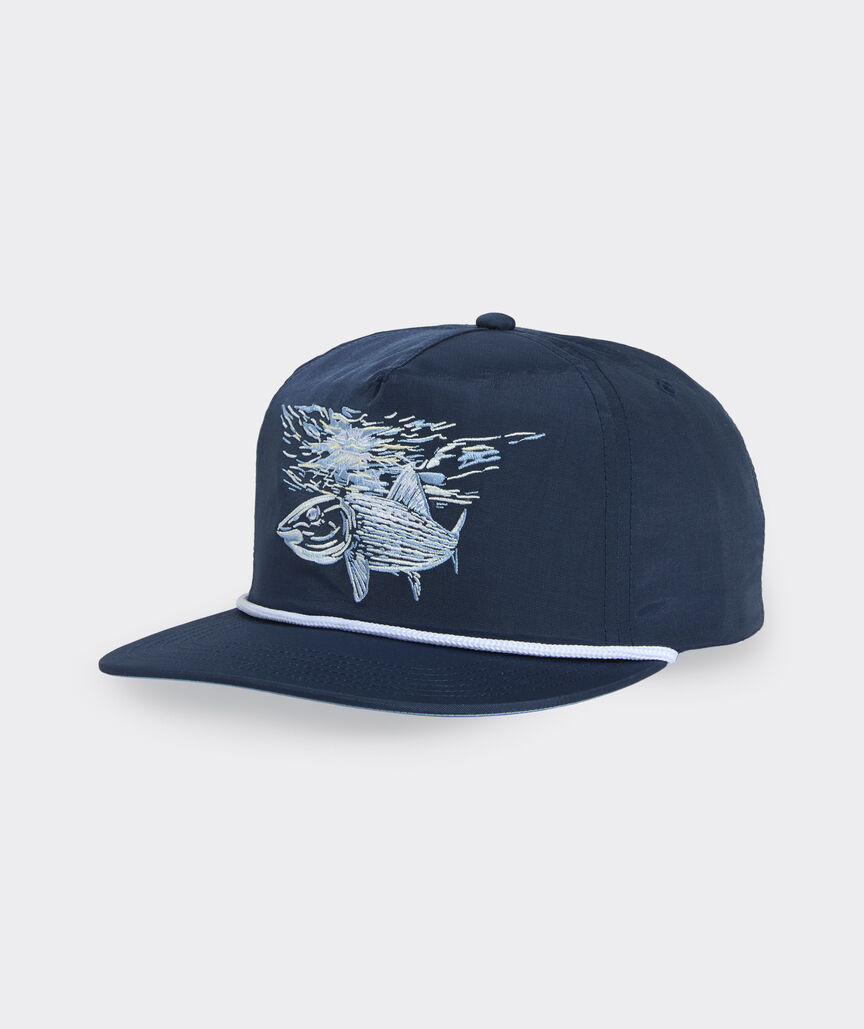 Performance Embroidered Bonefish Rope Hat