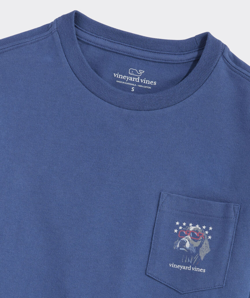 Boys' Americana Dog Short-Sleeve Pocket Tee
