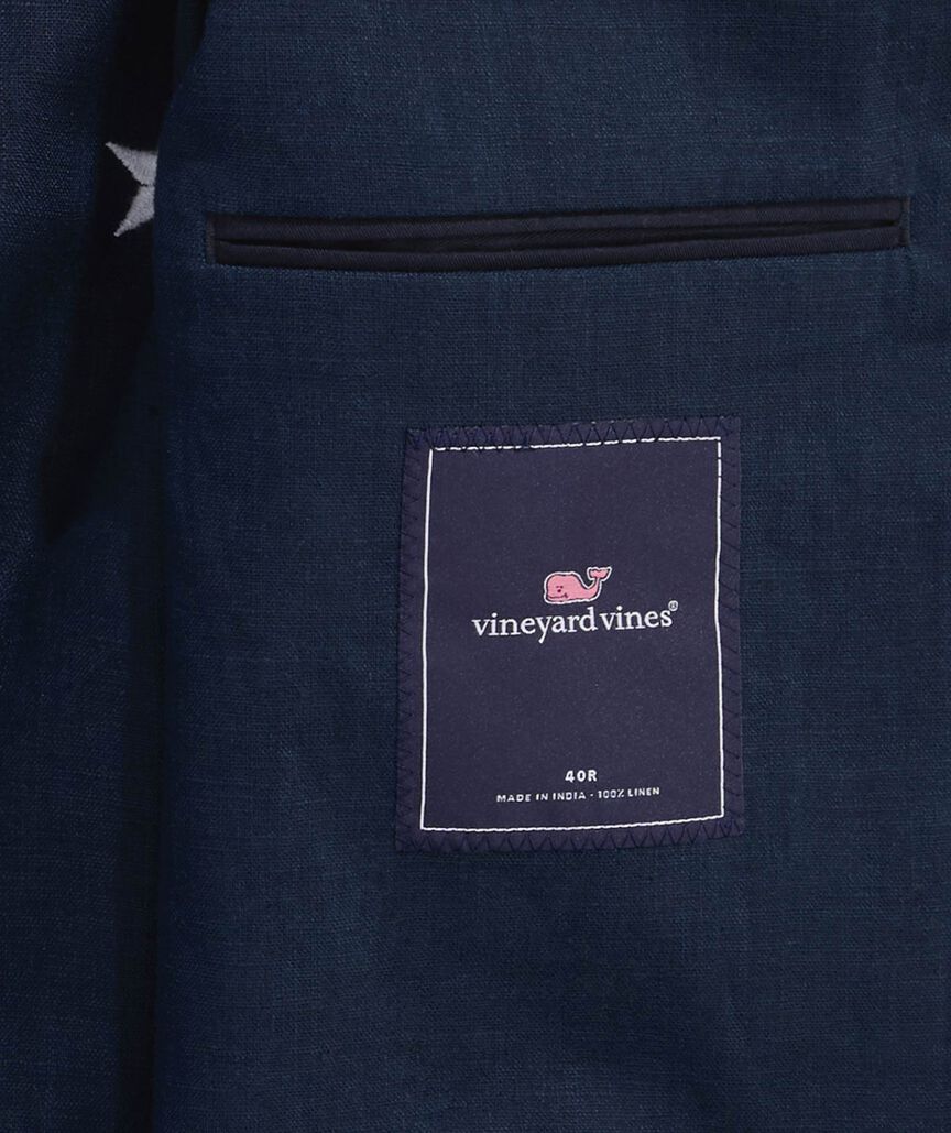 Stars & Stripes Linen Blazer