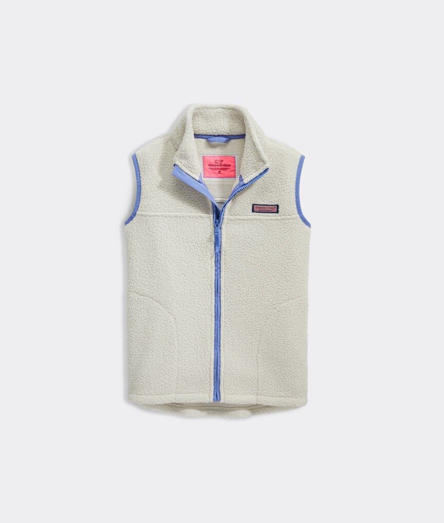 Girls Full-Zip Sherpa Vest