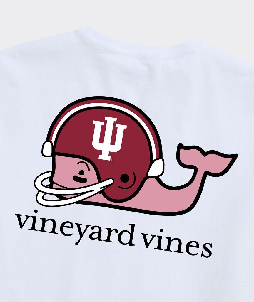 Indiana University Football Whale Short-Sleeve Pocket Tee