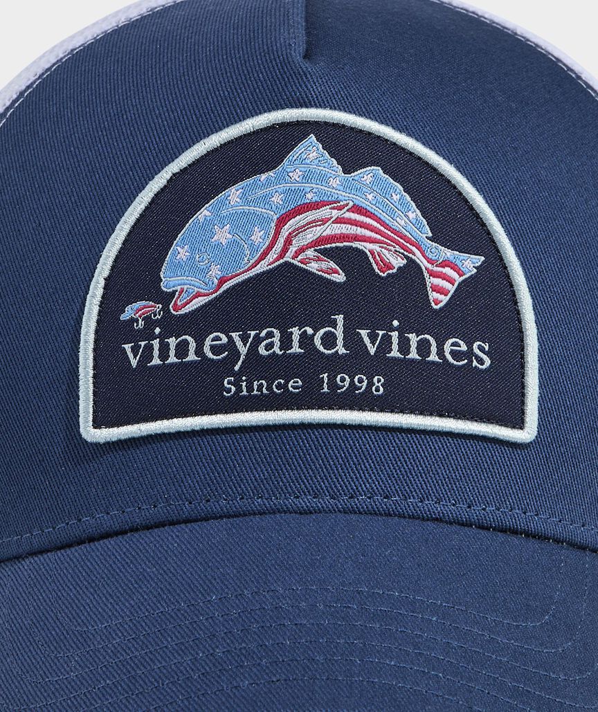 Flag Red Fish Hi-Pro Patch Trucker Hat