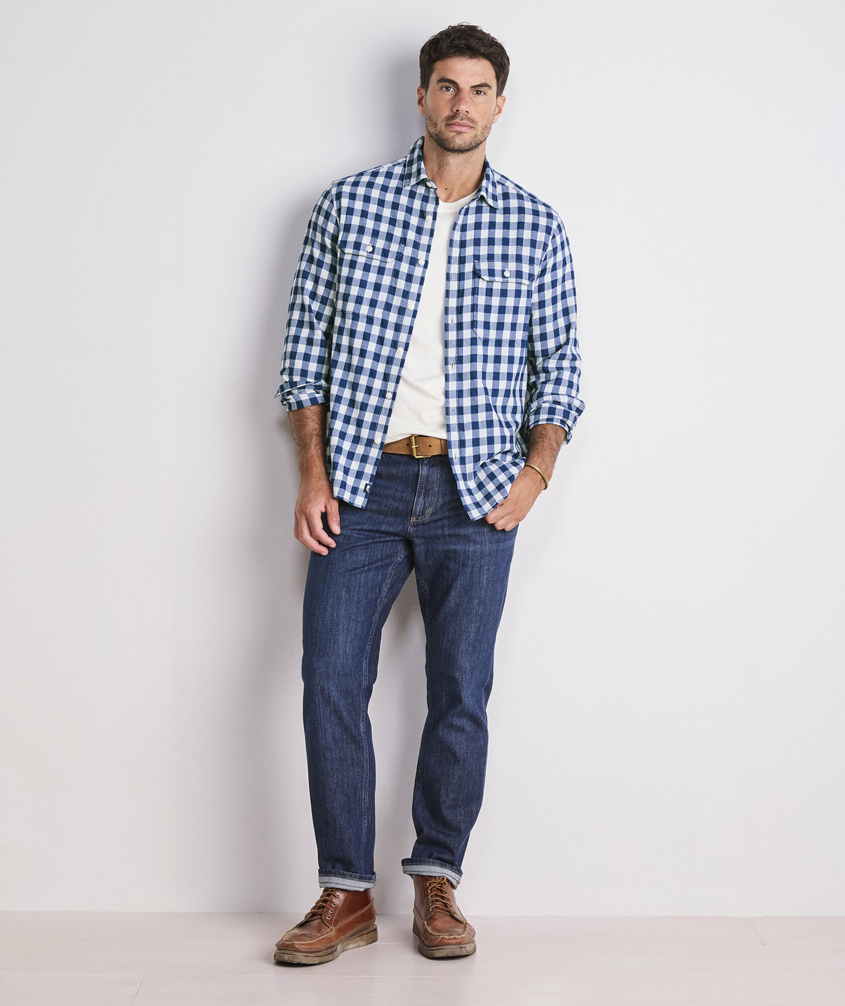 Bluffs Check Indigo Montauk Shirt