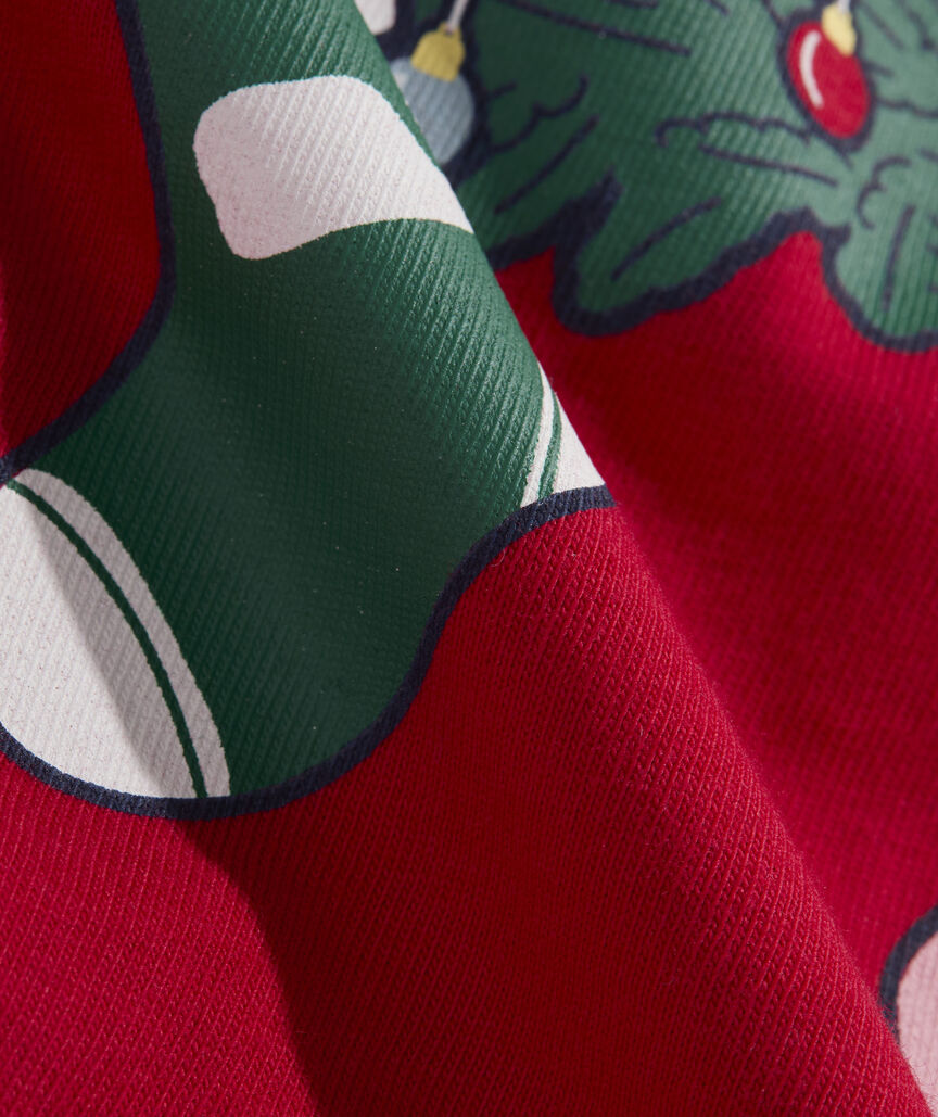 Women's Logo Box Stockings Long-Sleeve Pocket Tee