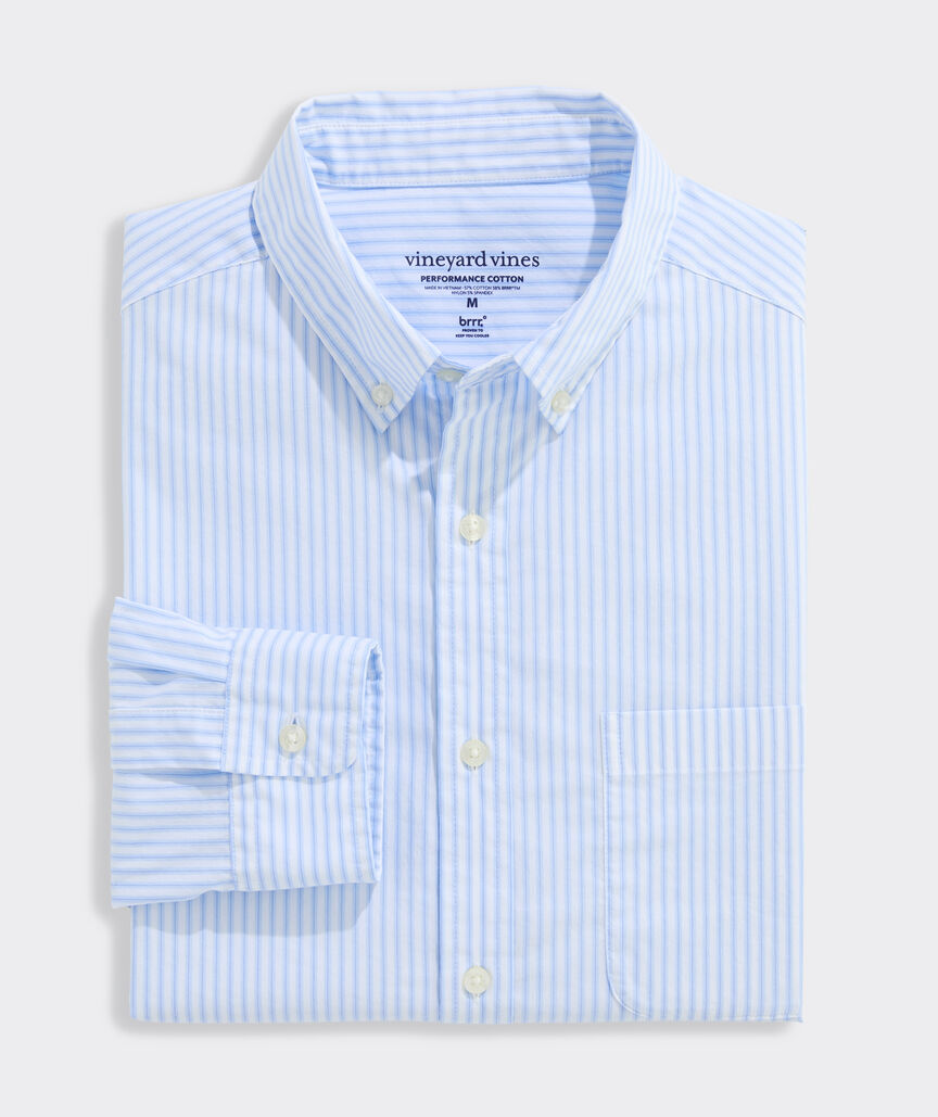 Performance Cotton Marathon Stripe Shirt