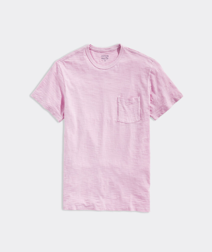 Garment Dye Oversize Cut Split-V Cotton Slub Tee main image 1