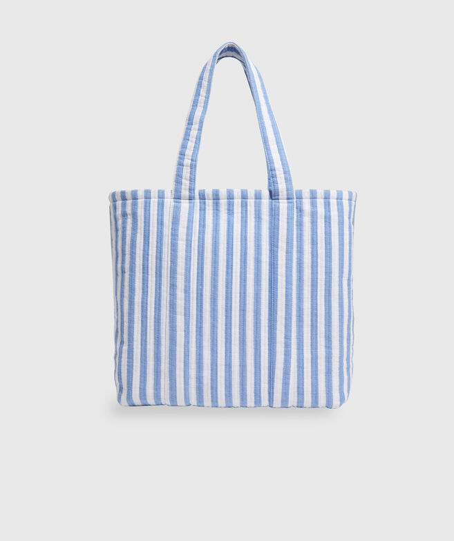 Quilted Stripe Tote