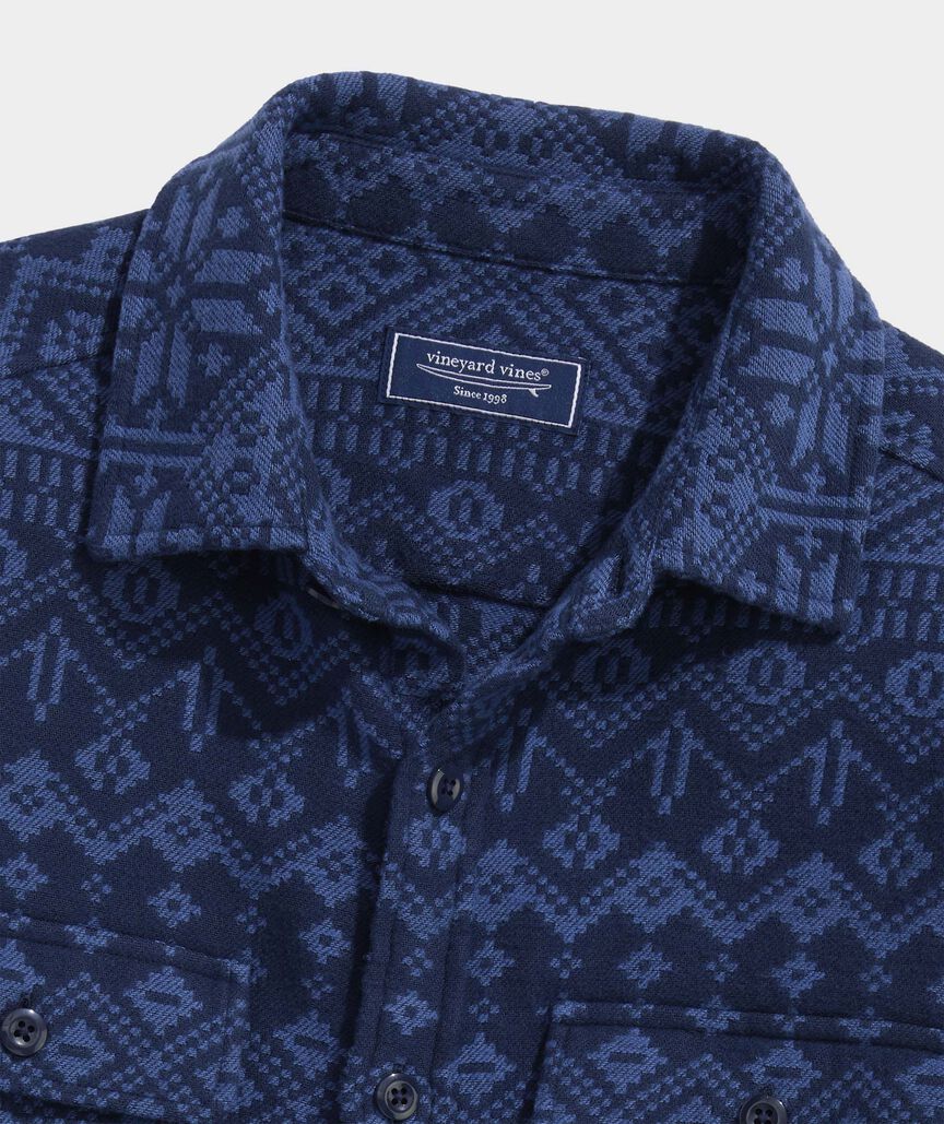 Snowflake Fair Isle Overshirt