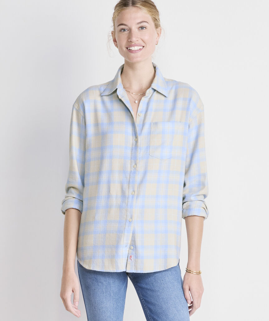 Birdie Flannel Button-Down