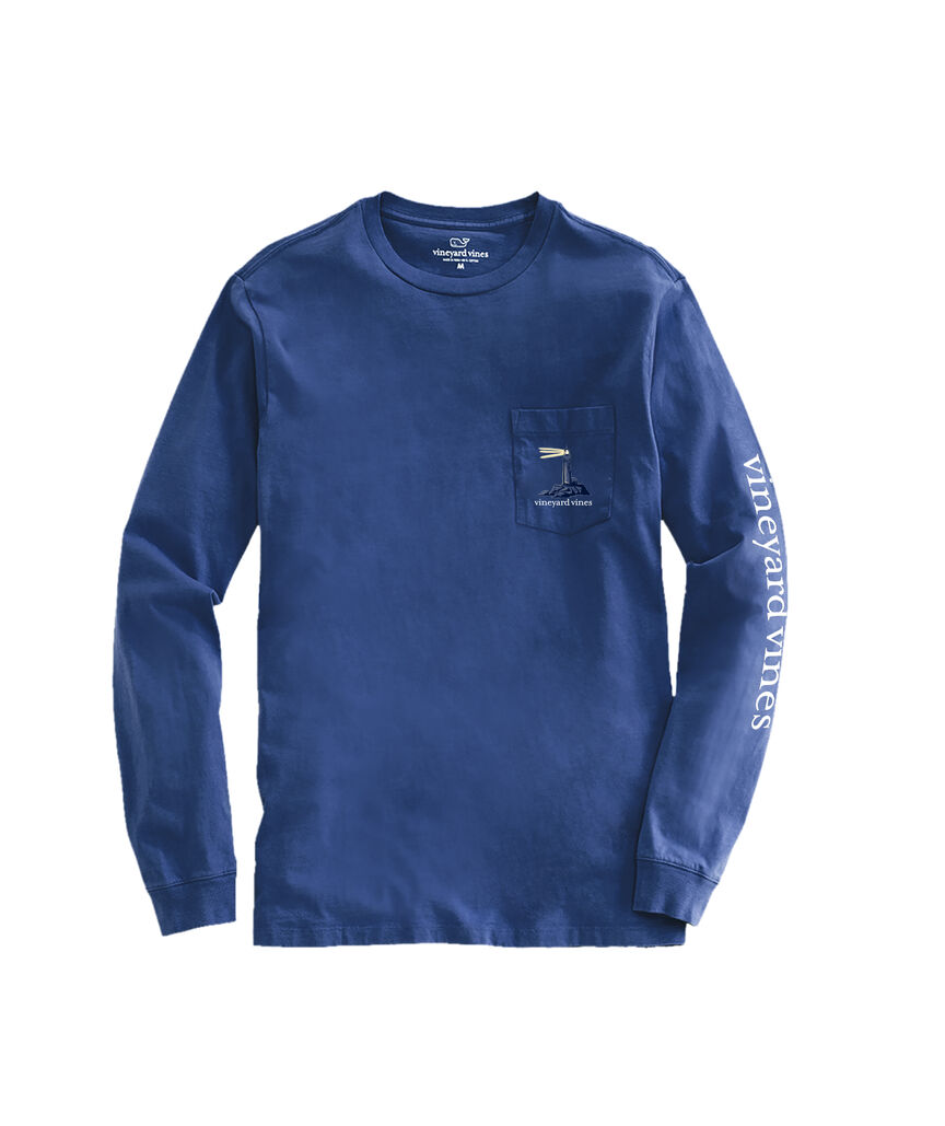 OUTLET Lighthouse At Dusk Long-Sleeve Pocket Tee