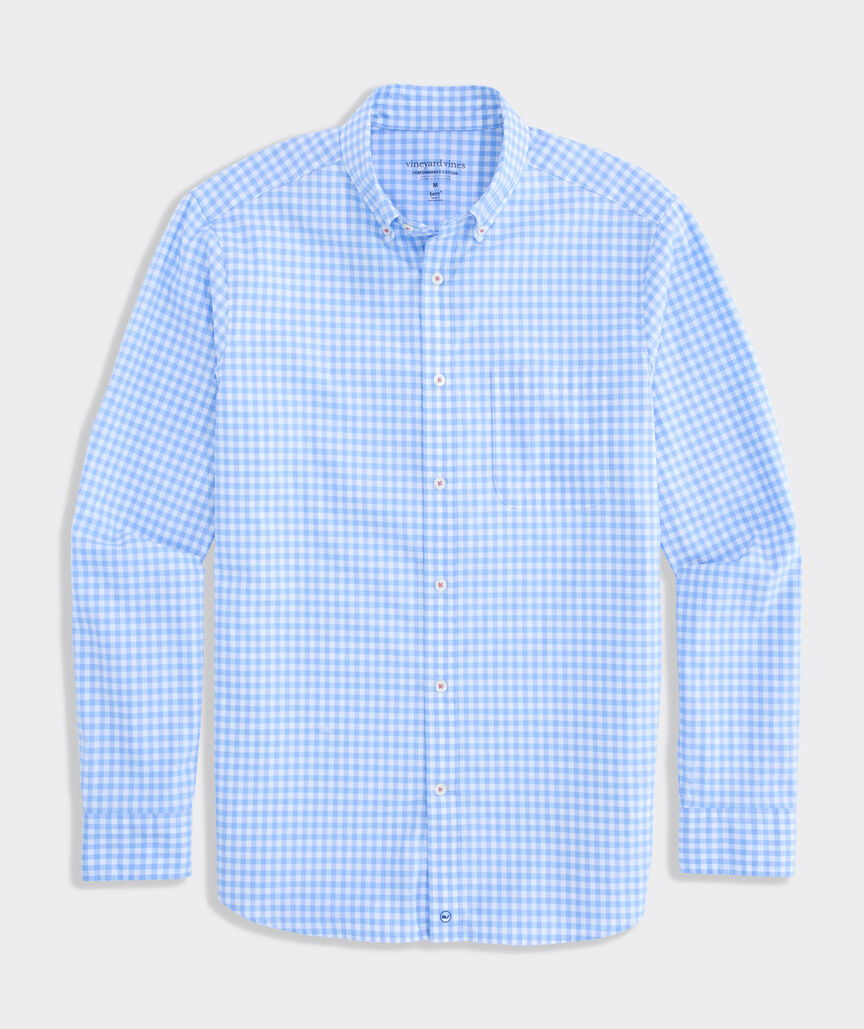 Performance Cotton Skysail Gingham Shirt
