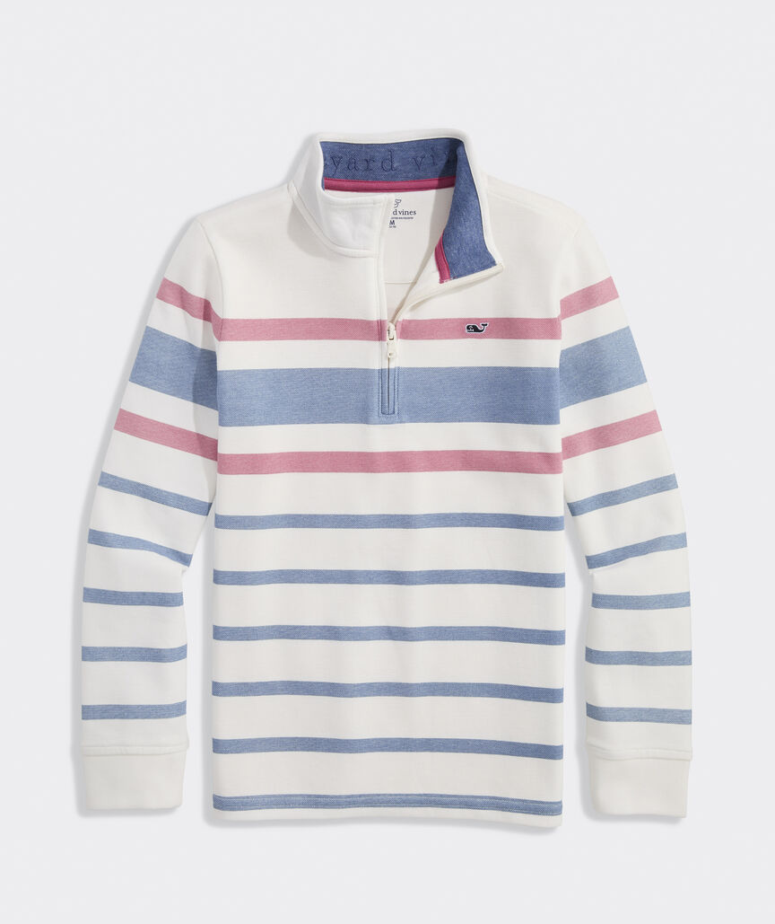 Boys' Breton Stripe Saltwater Quarter-Zip