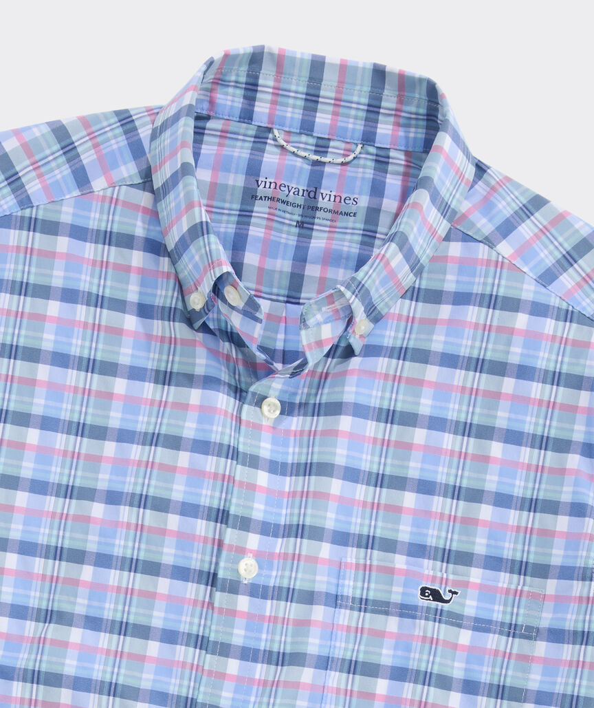 Performance Plaid Short-Sleeve Featherweight Shirt