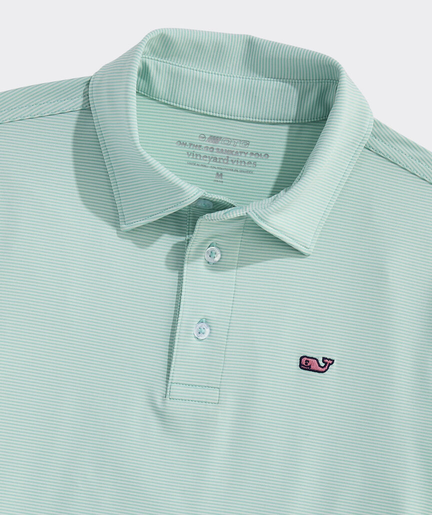Boys' Performance Anegada Stripe Sankaty Polo