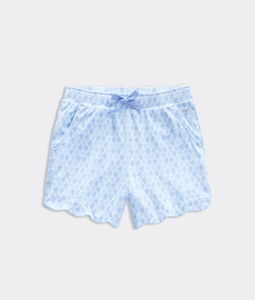 Girls' Scattered Shells Scallop Shorts