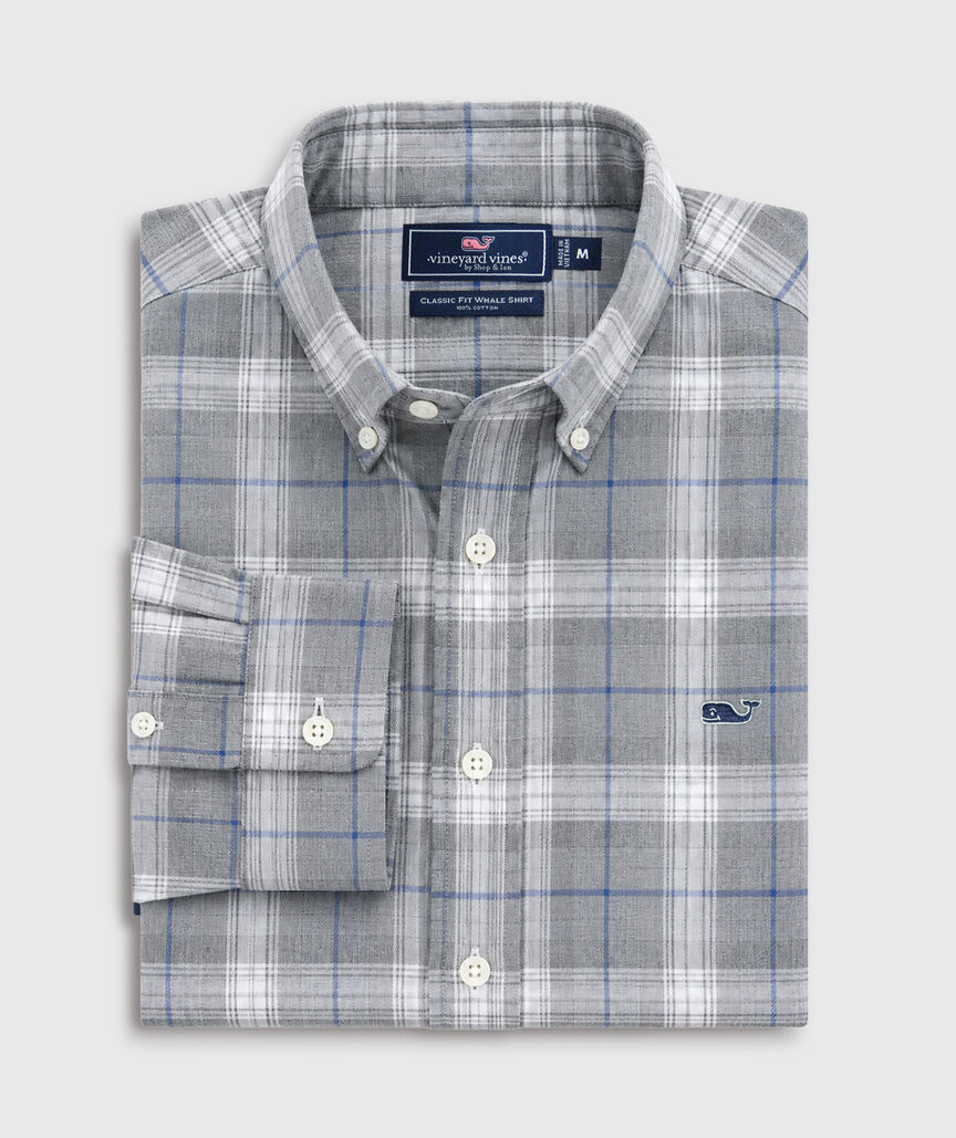 OUTLET Cotton Twill Plaid Shirt