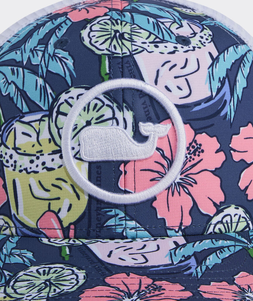 Chappy Print Whale Dot Trucker Hat