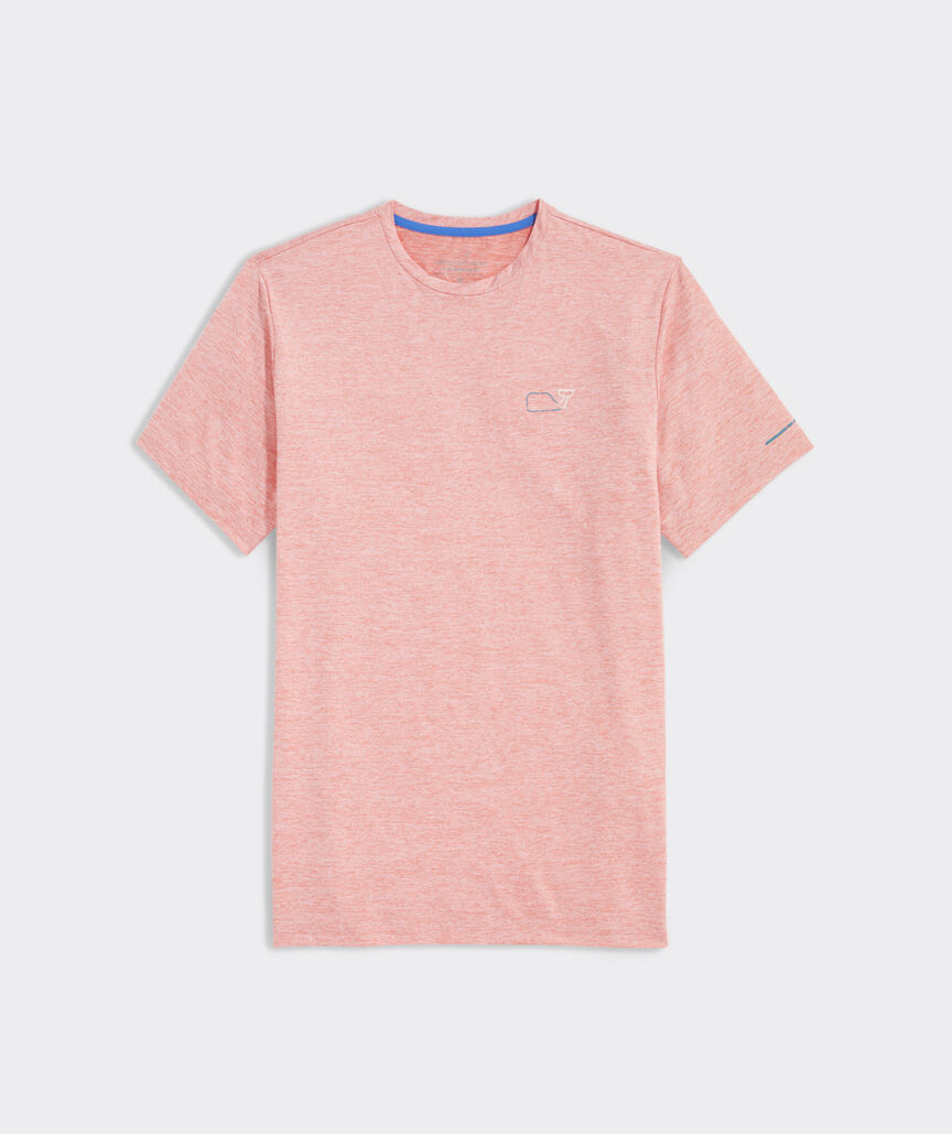 Whale Outline Short-Sleeve Harbor Performance Tee