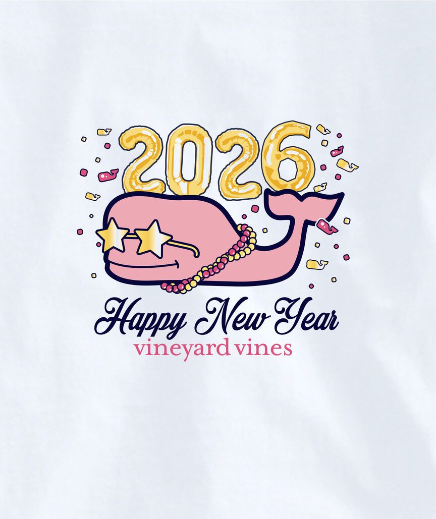 OUTLET Women's 2026 New Years Eve Whale Long-Sleeve Pocket Tee