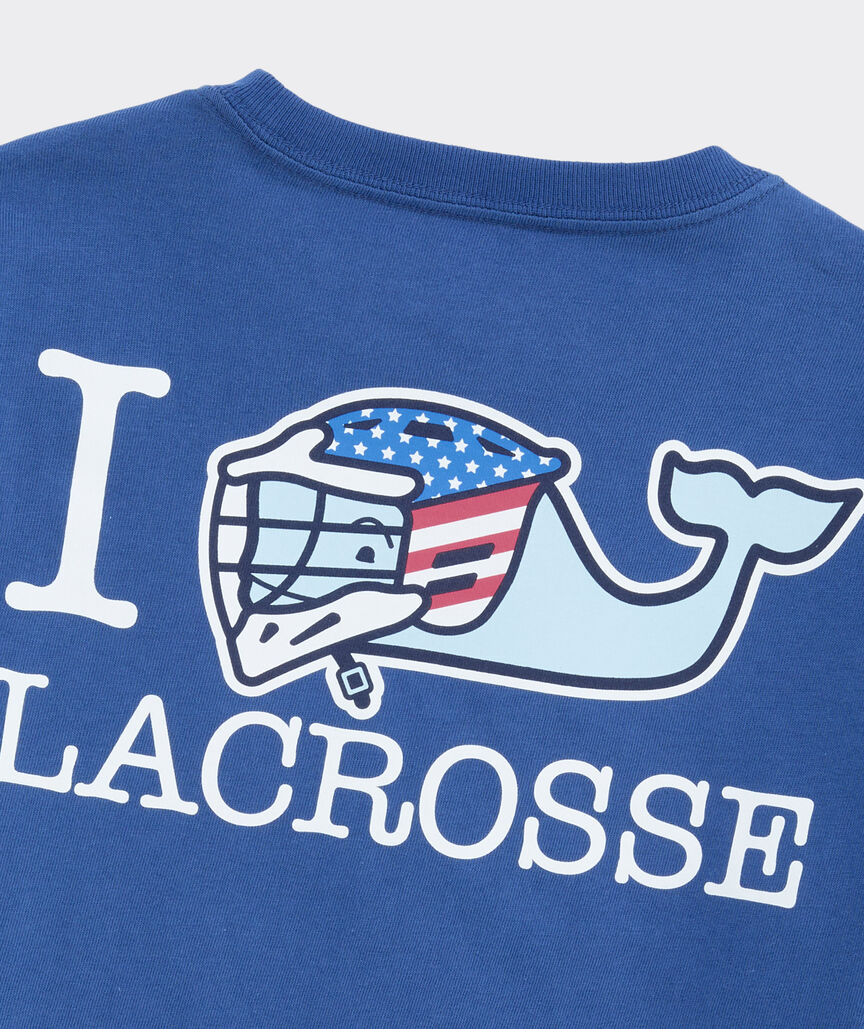 Boys' USA I Whale Lacrosse Short-Sleeve Pocket Tee