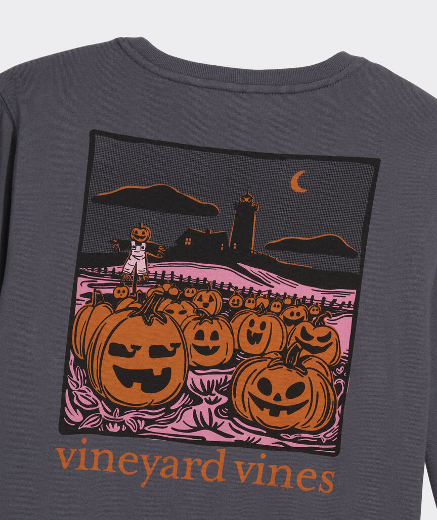 Women's Pumpkin Patch Long-Sleeve Pocket Tee