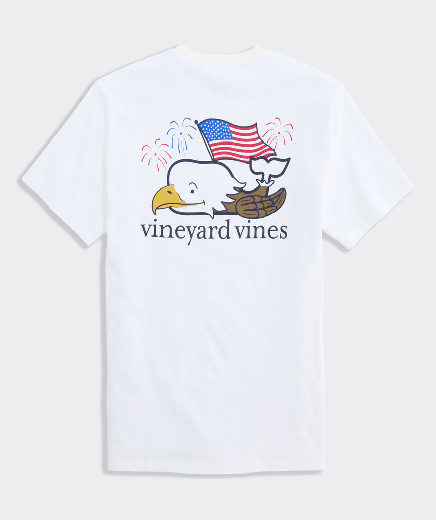 Bald Eagle Whale Short-Sleeve Pocket Tee