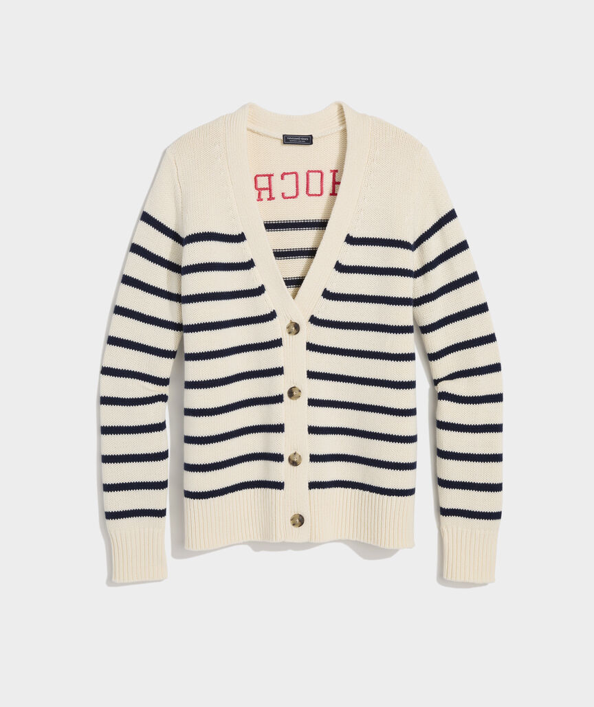 Head Of The Charles® Women's Breton Stripe Cardigan