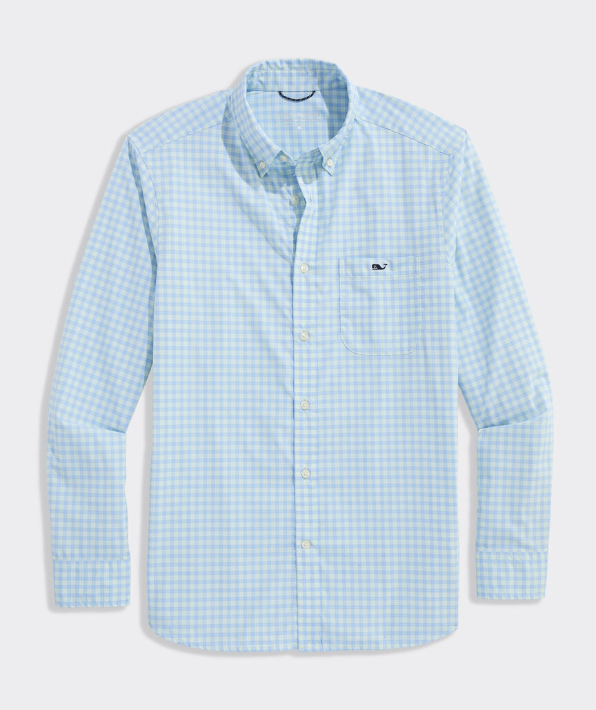 Performance Lemon Shark Gingham Featherweight Shirt