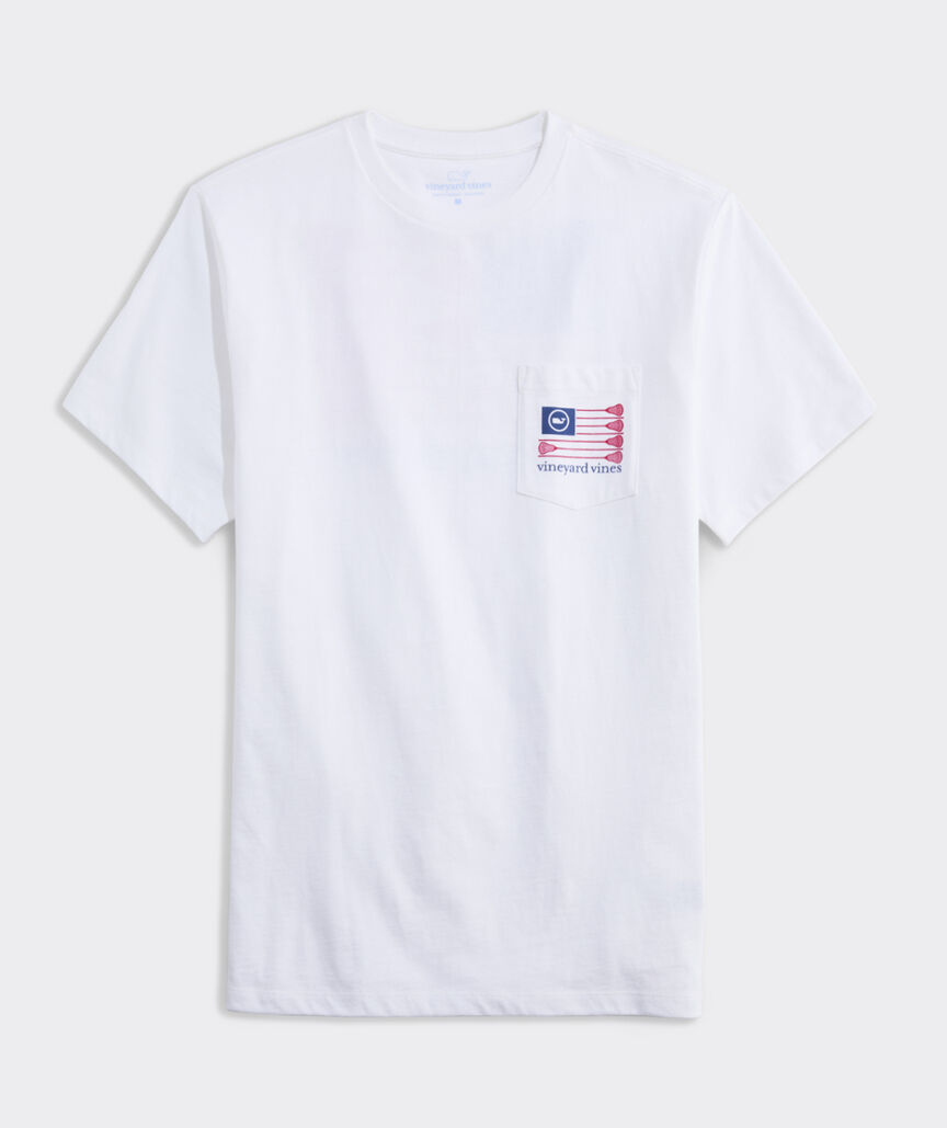 USA Lacrosse Flag Short-Sleeve Pocket Tee