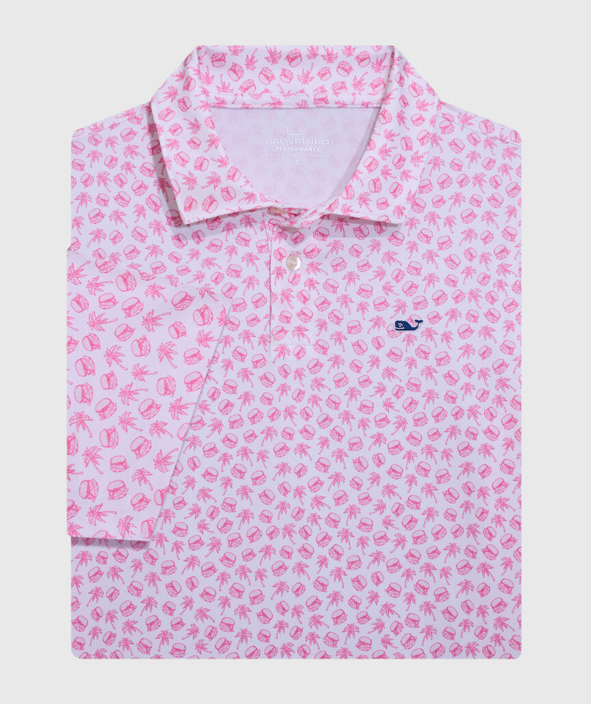 OUTLET Boys' Sliders In Paradise Performance Polo