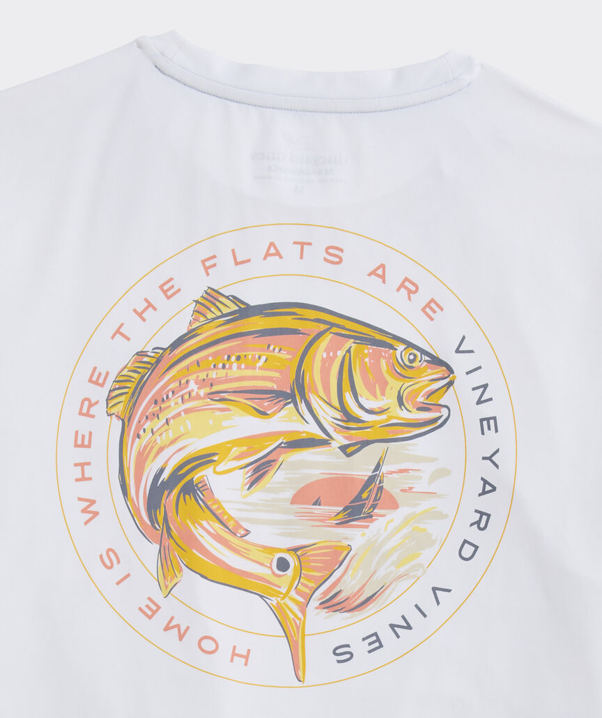 Performance Painted Fish Short-Sleeve Harbor Tee