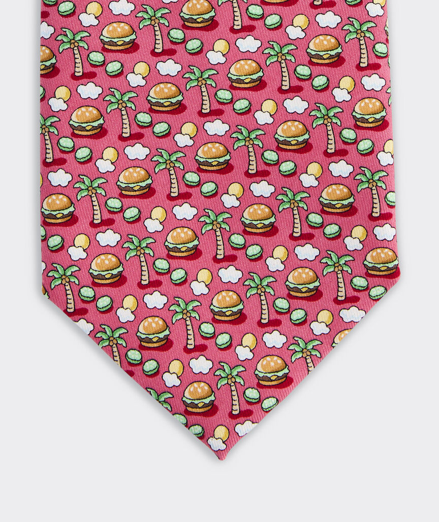Paradise Burger Silk Tie