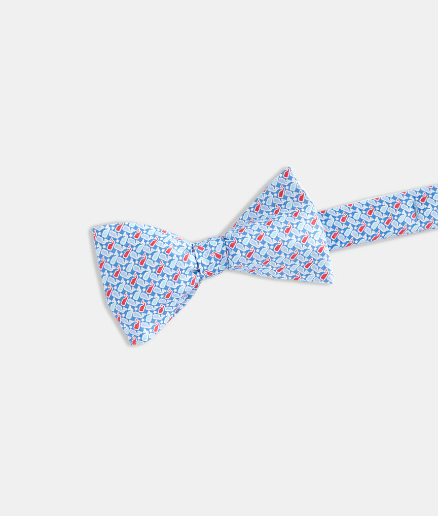 Tossed Whales and Stars Printed Bow Tie