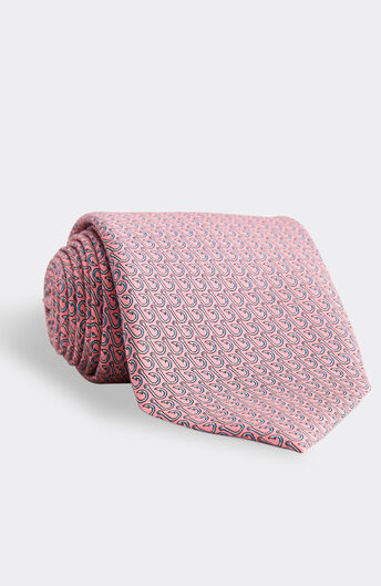 Fish Hooks Printed Tie