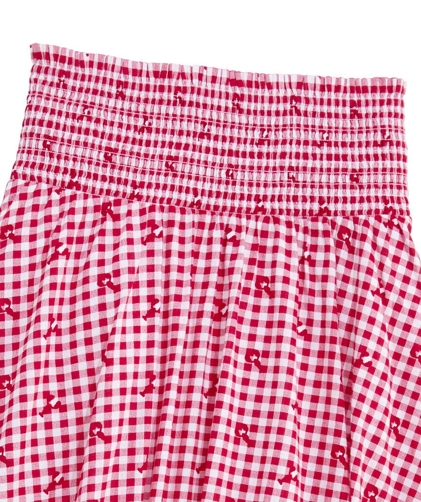 OUTLET Smocked Waist Midi Skirt
