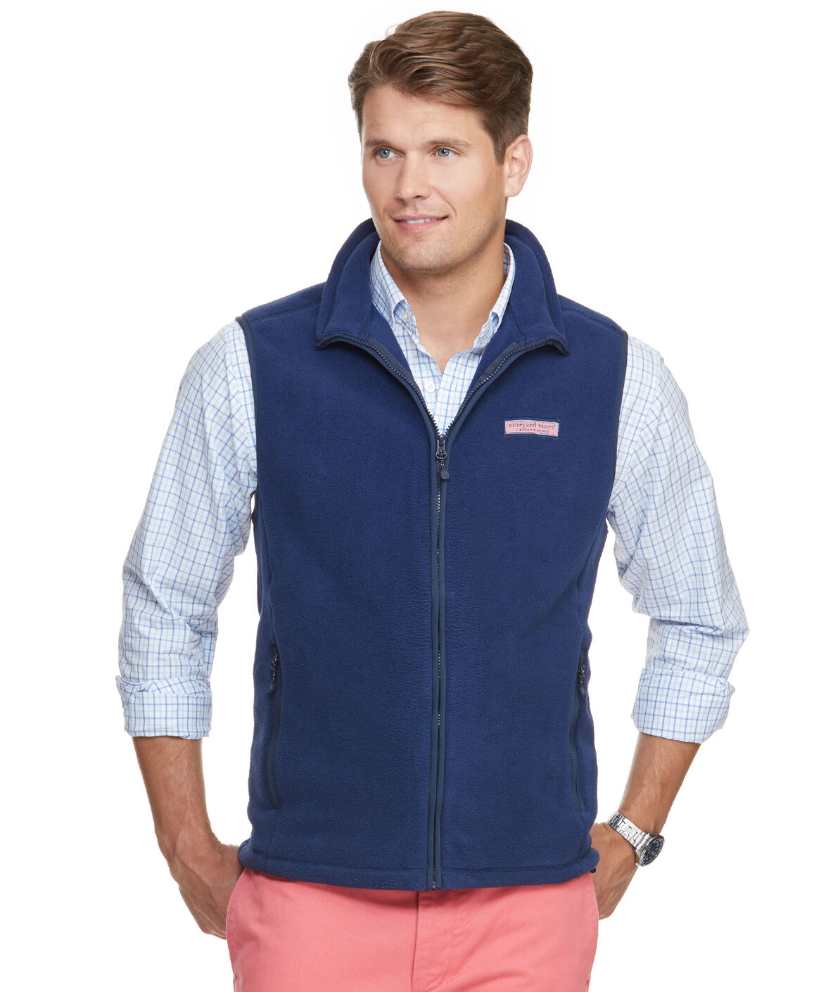 Men's Vests and Outerwear Harbor Fleece Vest for Men Vineyard Vines