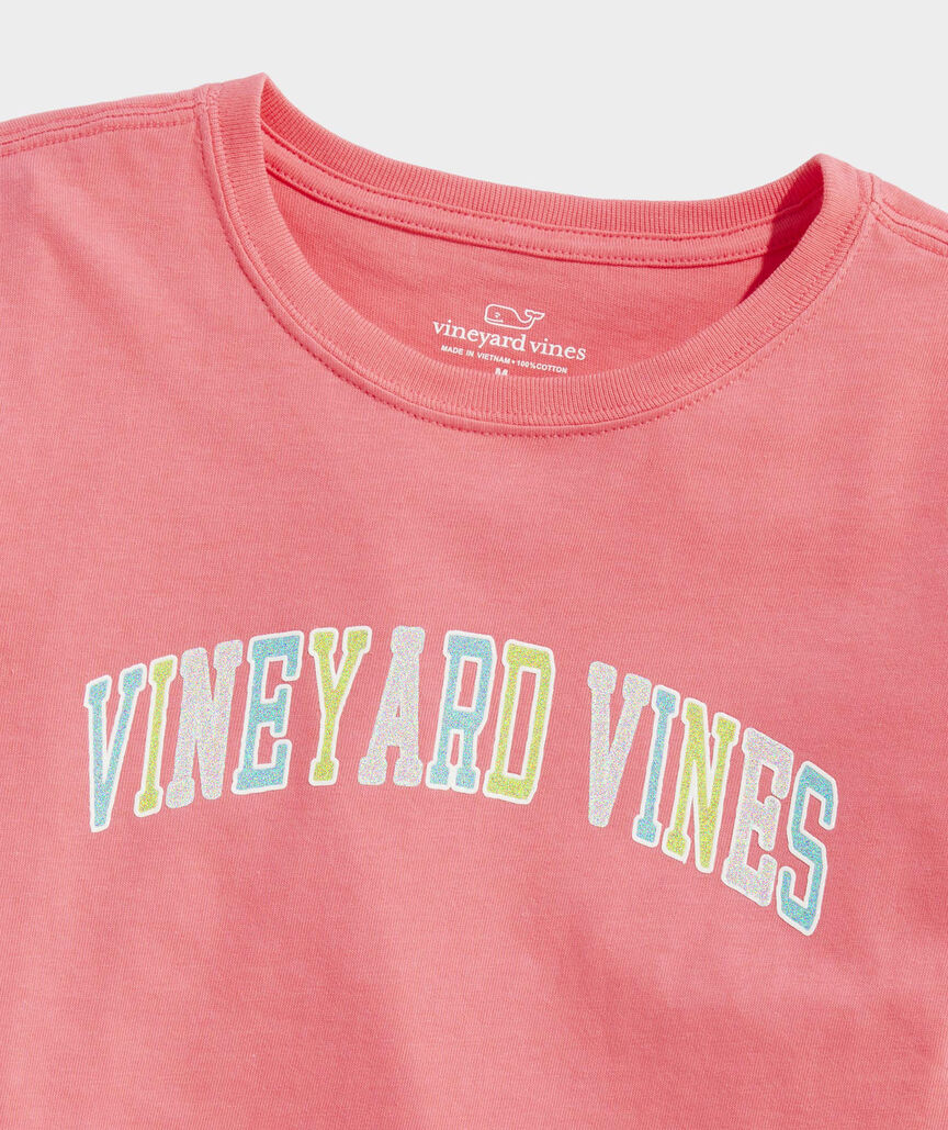 Girls' Glitter vineyard vines Long-Sleeve Tee