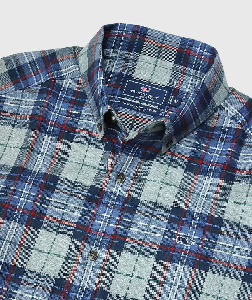 OUTLET Flannel Plaid Shirt