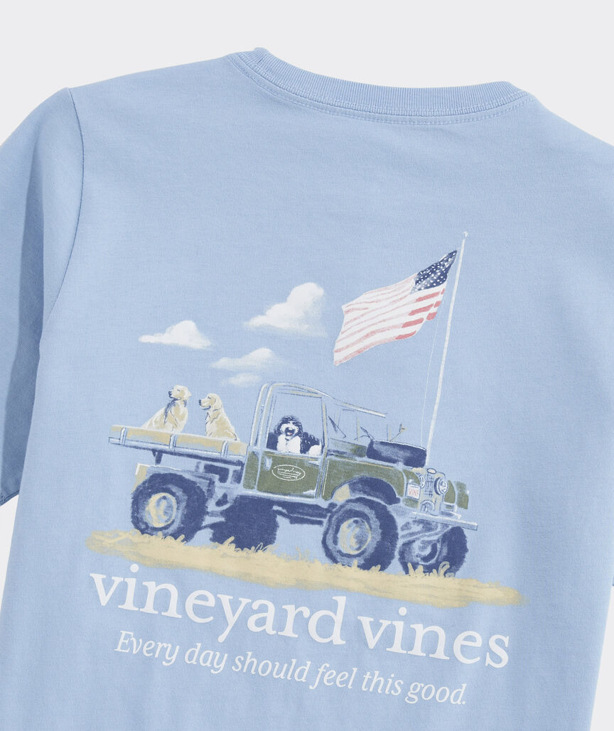 Boys' Painted Americana Truck Short-Sleeve Pocket Tee